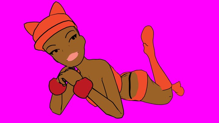 foxxy love // Low poly 3D Model