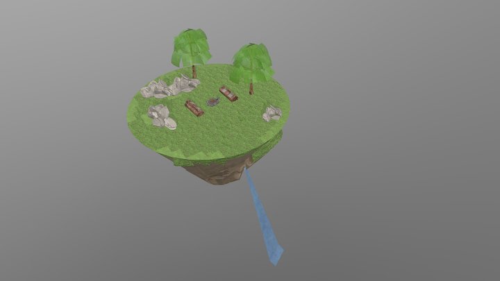3D Fantasy Scene 3D Model