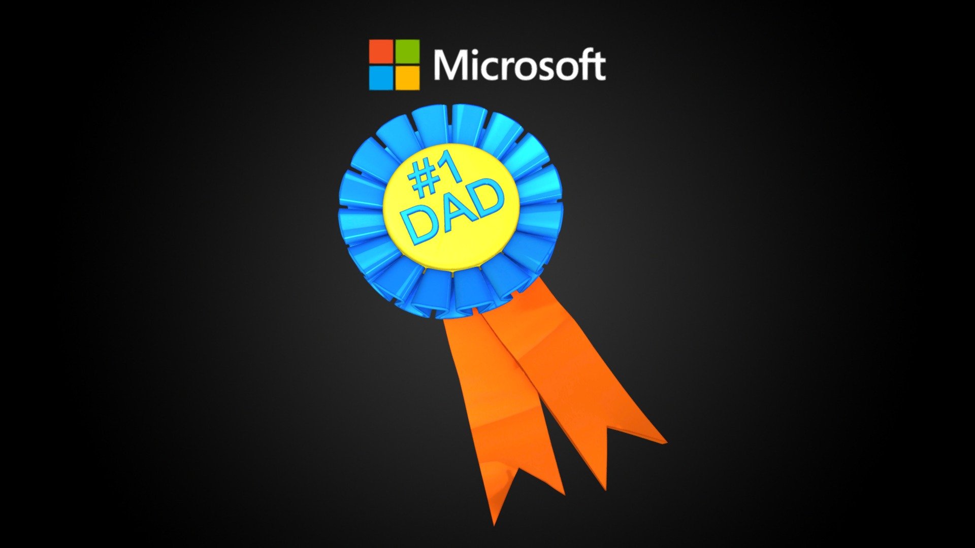 #1 DAD Medal - Download Free 3D model by Microsoft [d0af95c] - Sketchfab