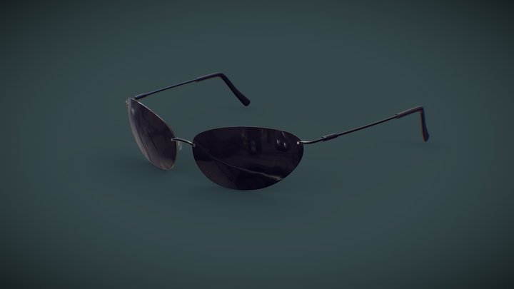 Matrix sunglasses 3D Model
