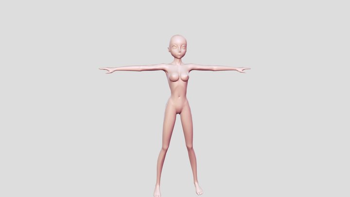 Female body model 3D Model