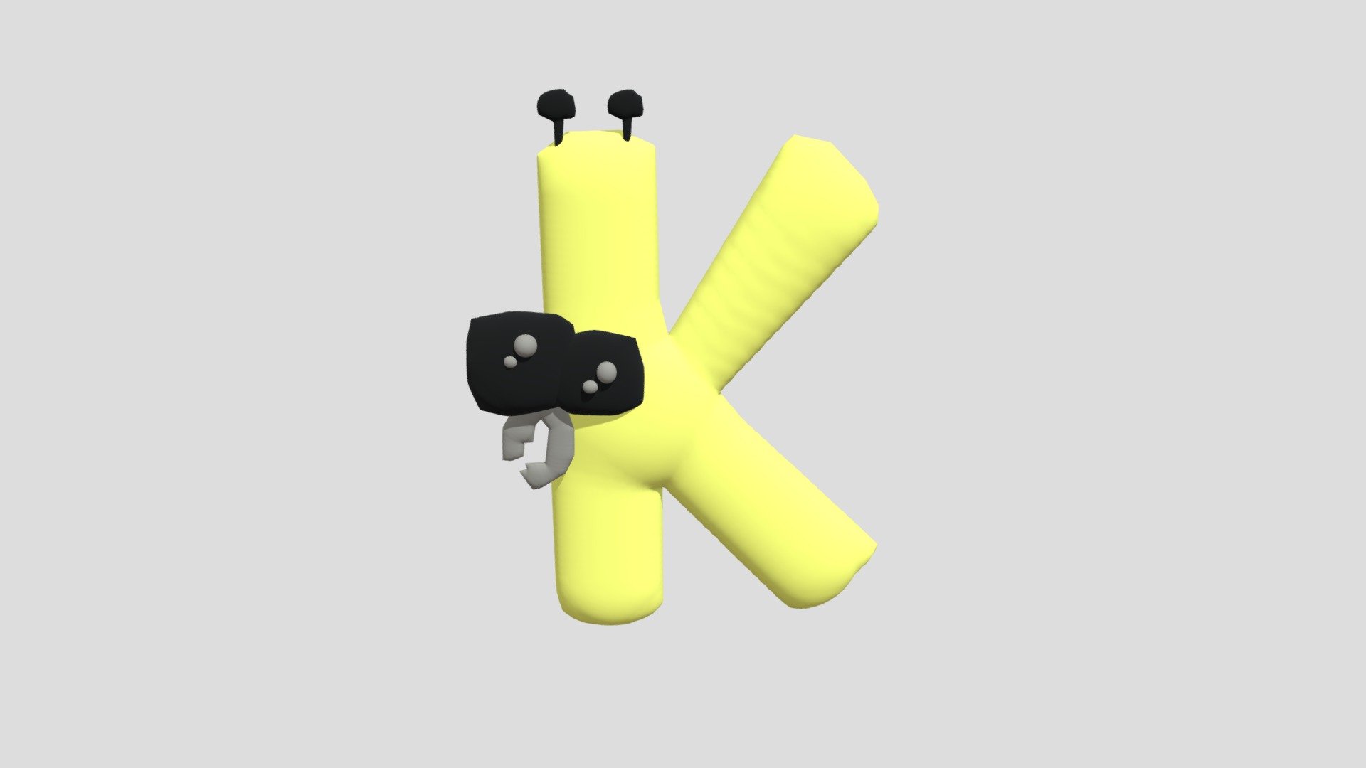 K (Alphabet Lore) - Download Free 3D model by aniandronic