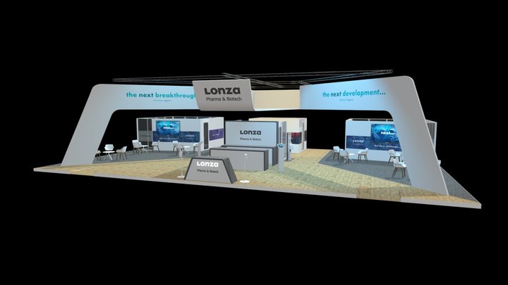 Lonza 2020 CPhI Worldwide Exhibit 3D Model