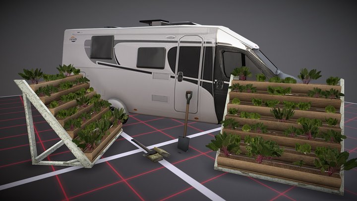 DAE 5 Finished props - Ecohouse 3D Model