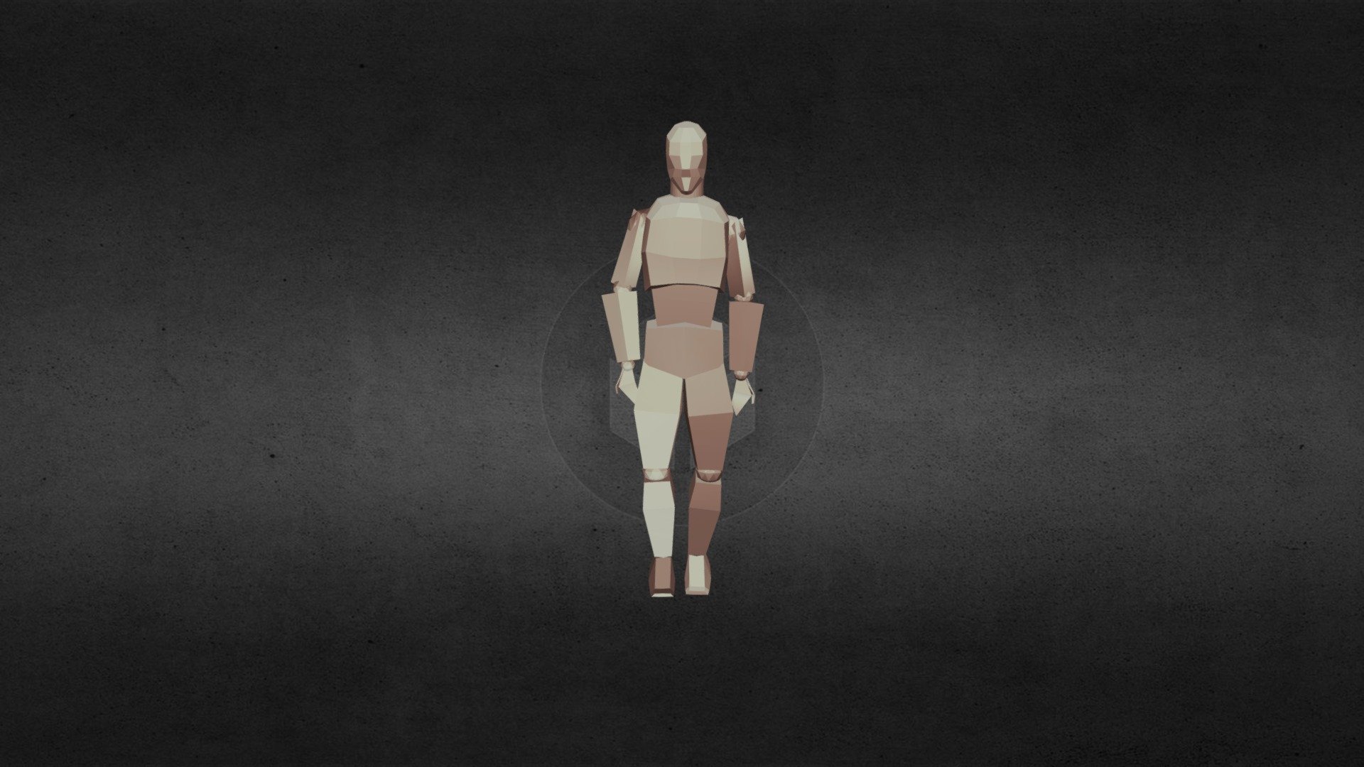 634230039 Low Polygon Human (Joyful Jump) - Download Free 3D model by ...