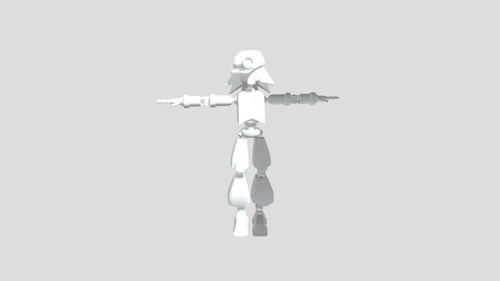 Industrial Miner Bot 3D Model