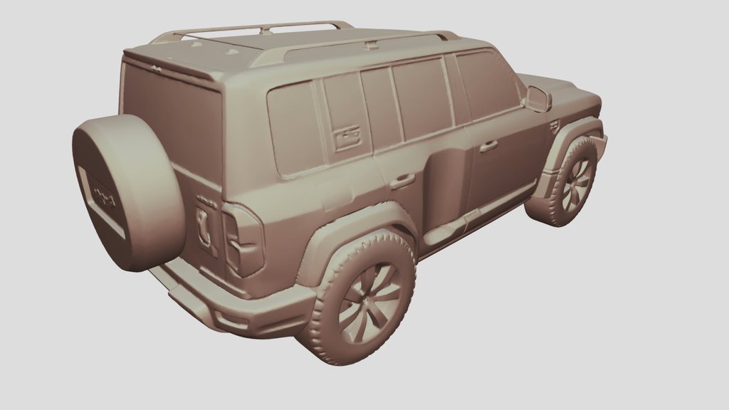 Grey Jeep Wrangler 4x4 Rear View