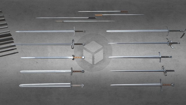 Sword parts 3D Model