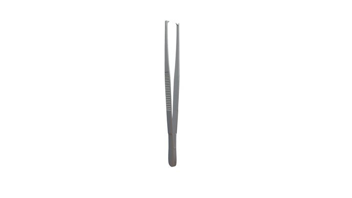 PINÇA ANATÔMICA DENTE DE RATO 14CM 0177 3D Model