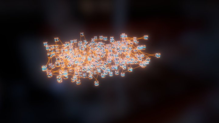 Sci-Fi Digital Network 3D Model