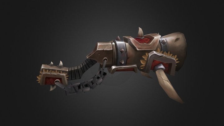 HandPainted weapons 3D Model