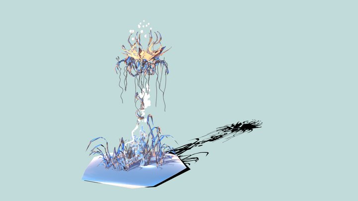 At the End of the World: A Flower 3D Model