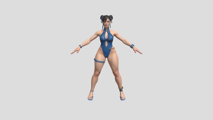 Chun-Li (Swimsuit) 3D Model