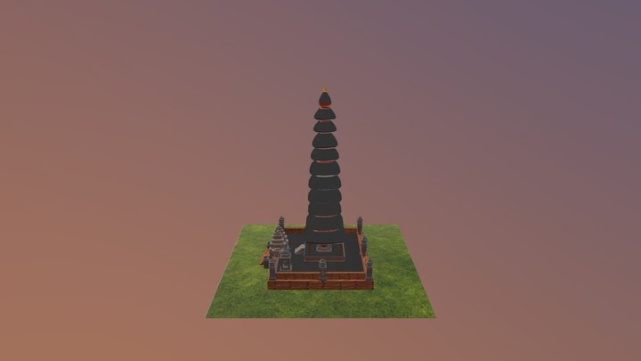 Balinese Shiva Temple 3D Model