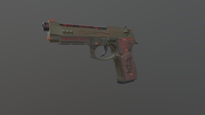 BERETTA | DEATH WISH | CS2 SKIN 3D Model