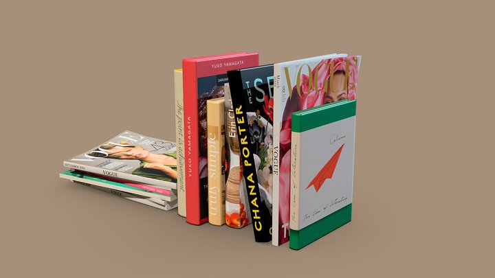 Books and magazines 3D Model