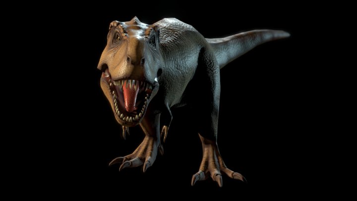 T-Rex Cartoony 3D Model
