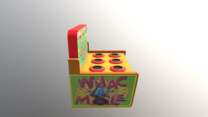 Whack A Mole Machine 3D Model