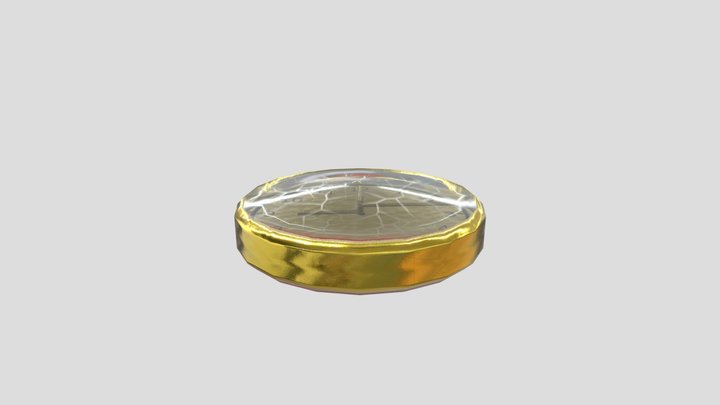 Broken Pocket Watch 3D Model