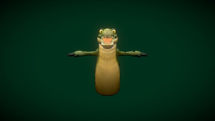 Alpha Crocodile 3D Model