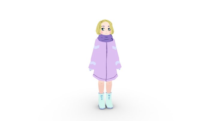 Snow girl 3D Model