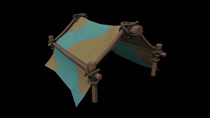 Tent. Day 1 [XYZ School DAILY CHALLENGE] – Modello 3D gratuito STL