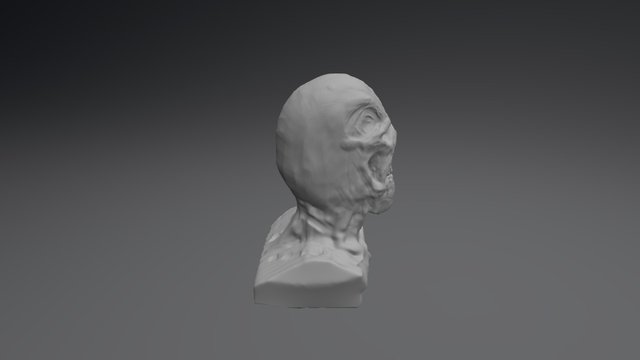 Fallout Ghoul Head Sculpt 3D Model