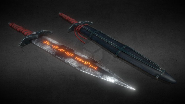 Fantasy Dagger || Sword - LOW POLY