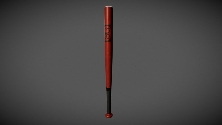 Naota's Bat from FLCL (PBR) – Kostenloses 3D-Modell STL