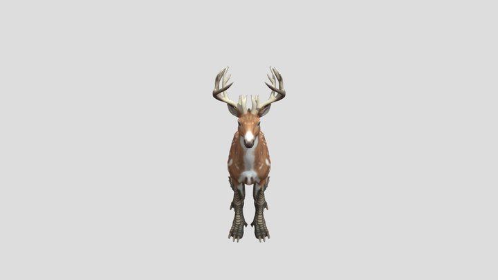 Drachirsch (Dragon's Deer) 3D Model