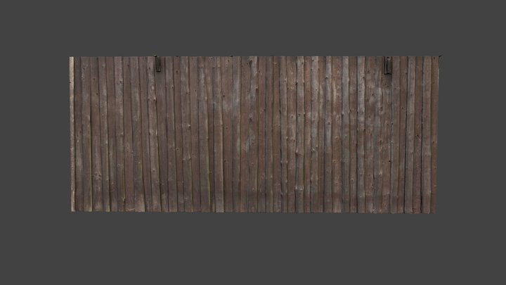 Old wooden wall texture 3D Model