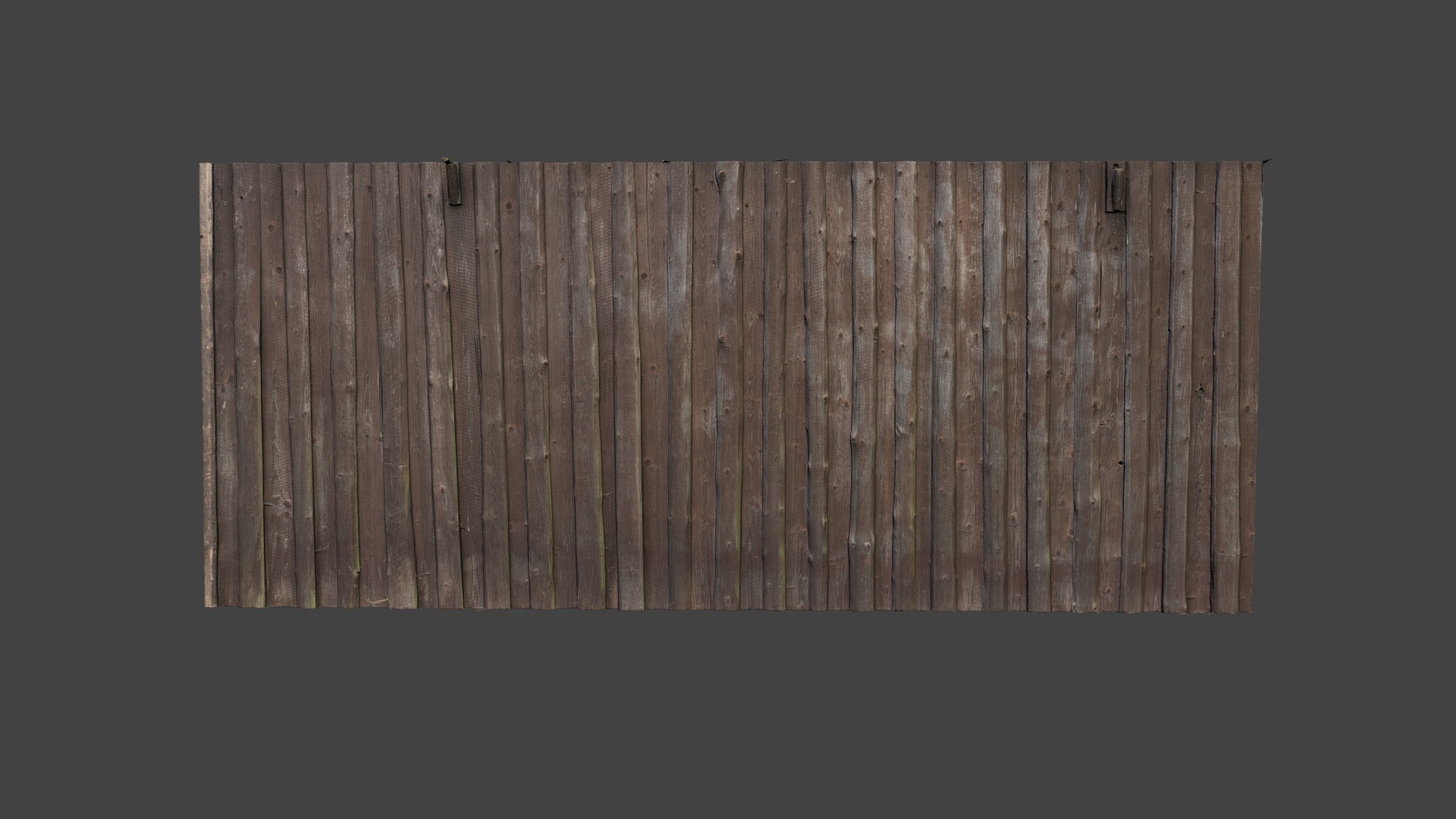 3D model Old wooden wall texture - This is a 3D model of the Old wooden wall texture. The 3D model is about a wood fence with a hole in it.