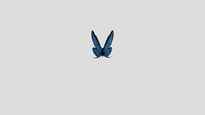Butterfly Animated 3D Model
