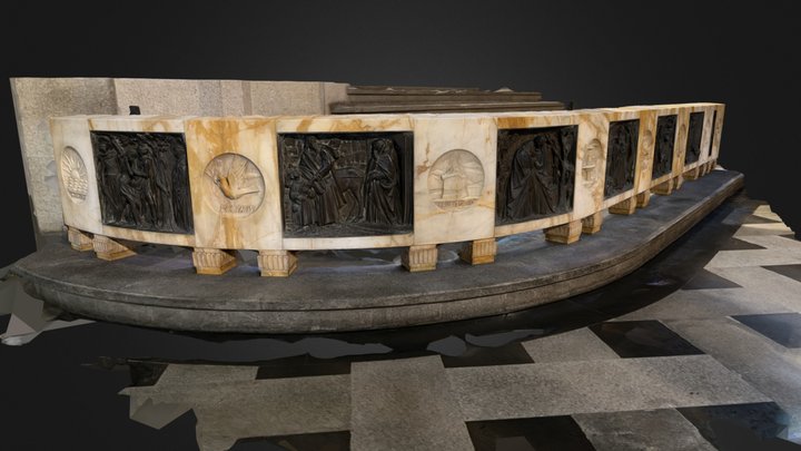 Balaustrada do altar mor da Catedral da Sé (1) 3D Model