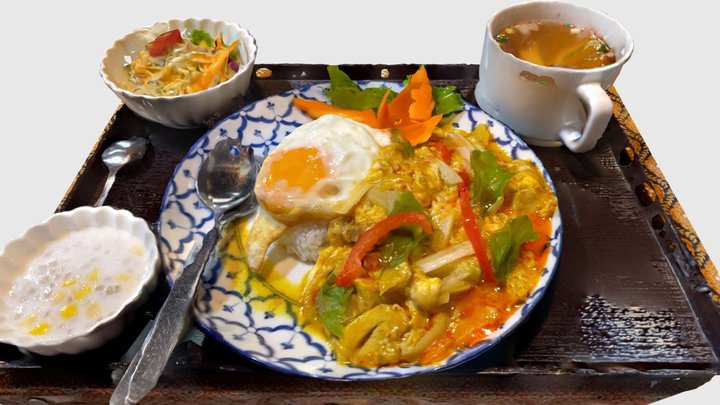 Thai food 01 3D Model