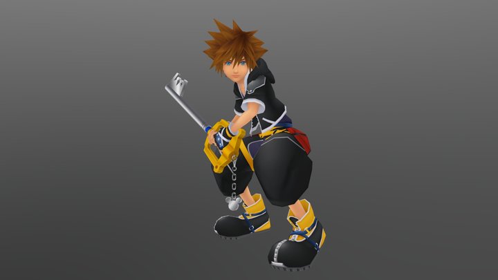 Sora - Kingdom Hearts 2 3D Model