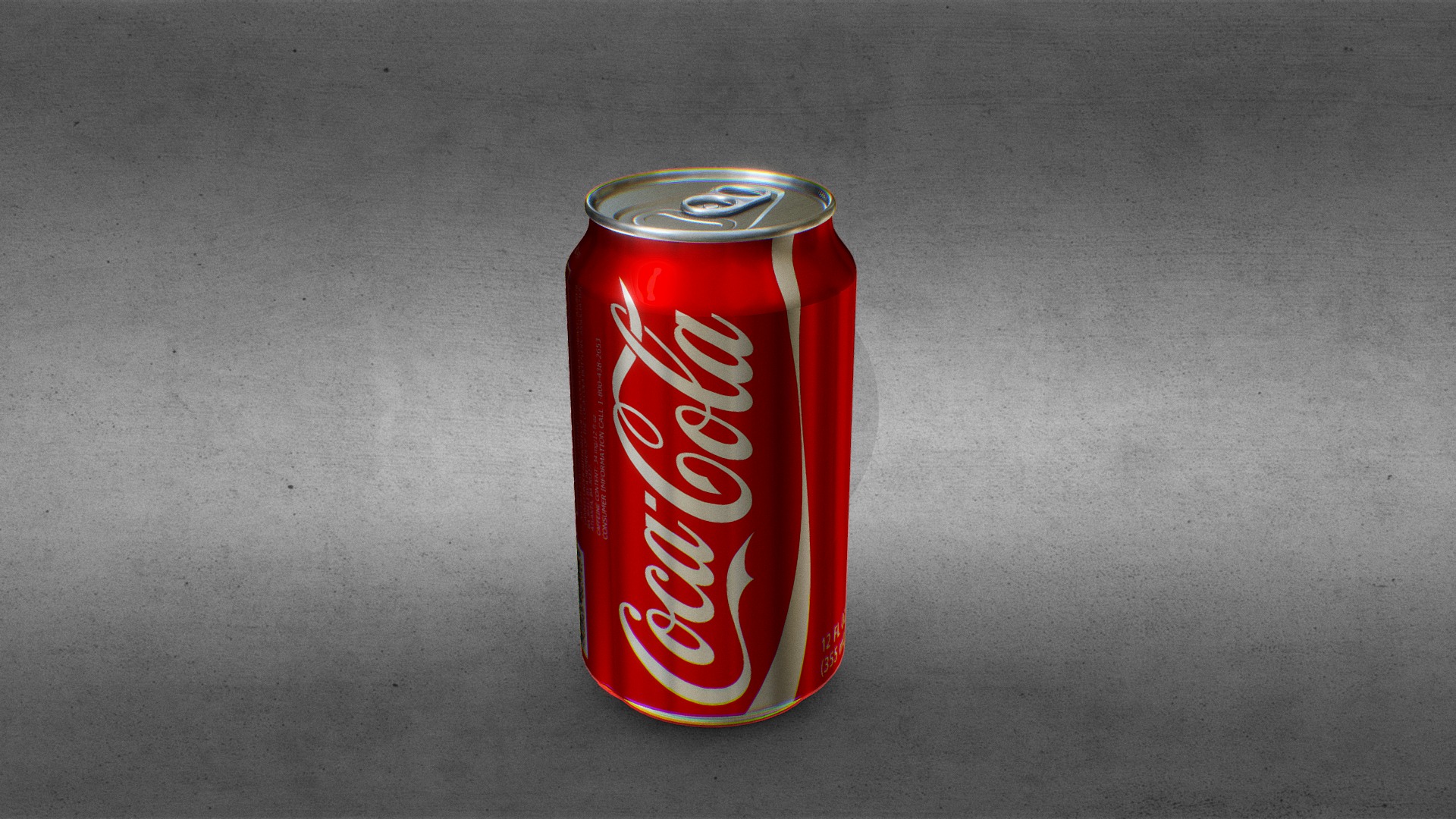 3D model Coke Soda Can - This is a 3D model of the Coke Soda Can. The 3D model is about a red can of soda.