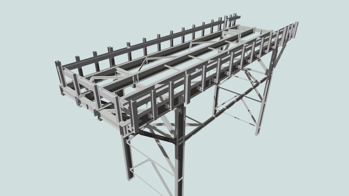 Temporary Bridge H29 3D Model