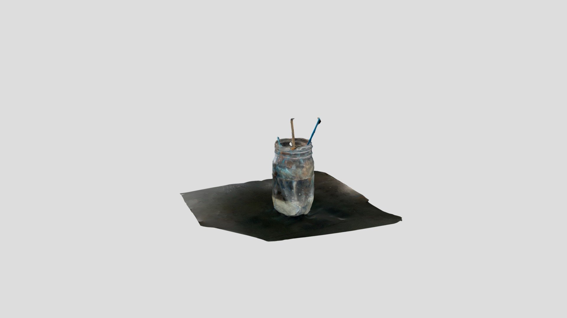 Paintbrush in water