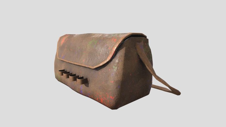 P1C Leather Bag 3D Model