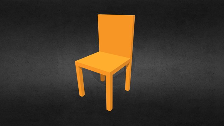 644230046 Wooden chair 3D Model