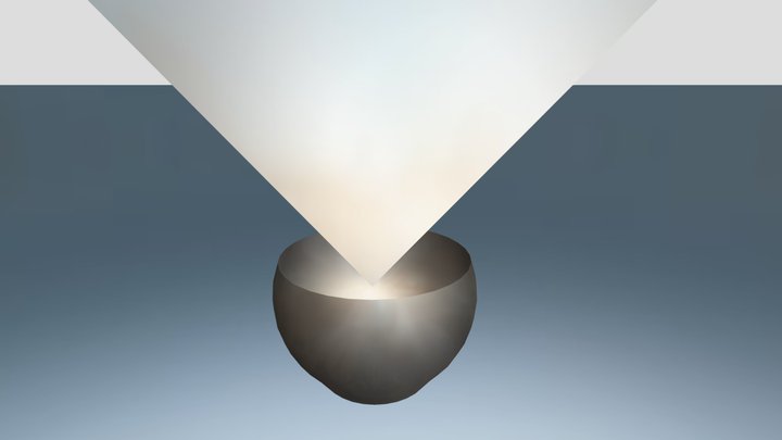 A Piece  of Cloth on a Glass 3D Model
