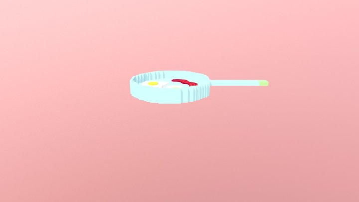 Bacon & Eggs 3D Model