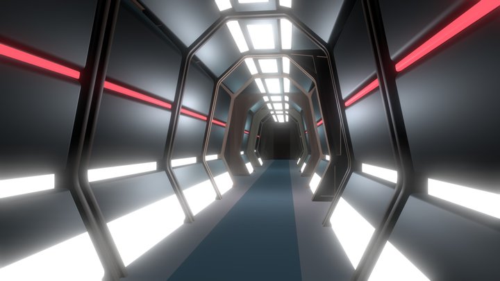 Enterprise Corridor 3D Model