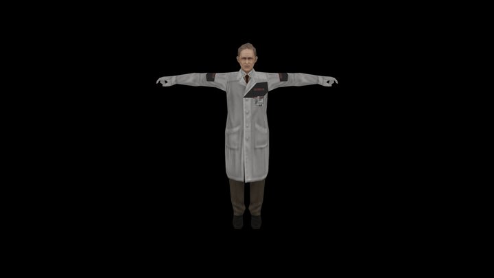 PSP MGS Portable Ops Male Scientist – Modello 3D gratuito STL