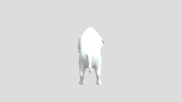 Gnarly Clay Bison 3D Model