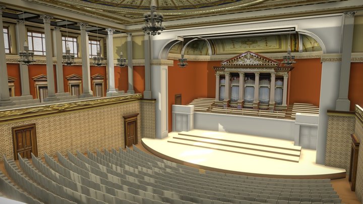 Rudolfinum Dvořák Hall V01 3D Model
