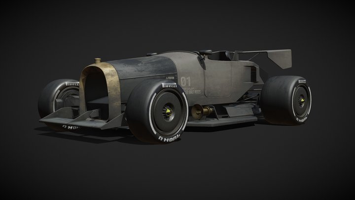 Kustom concept "Russo-Balt Hot-rod" 3D Model