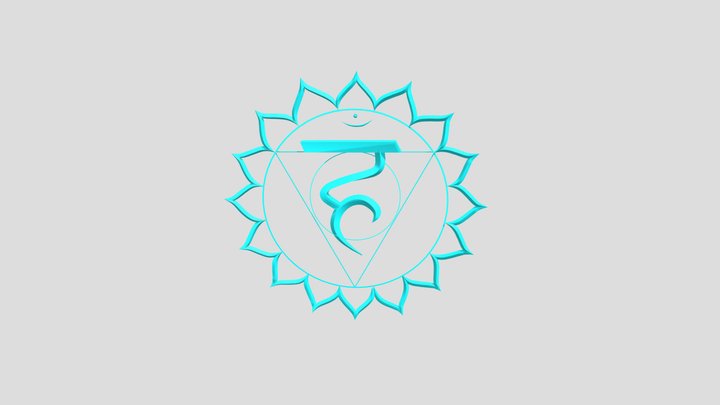 Vishudha Chakra Symbole 3D 3D Model