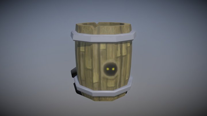 Spooky barrel 3D Model